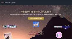 Desktop Screenshot of glorifyjesus.com
