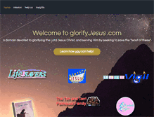 Tablet Screenshot of glorifyjesus.com